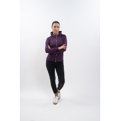 Sweat technique zippé Harcour Ava Figue Violet Sweat technique zippé Harcour Ava Figue Violet