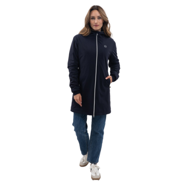 Veste longue Harcour Abby Marine Bleu marine