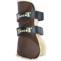 Guêtres doublés mouton synthétique T de T Marron foncé Guêtres doublés mouton synthétique T de T Marron foncé