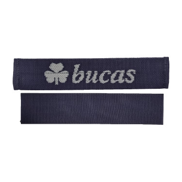 Attache de couvre cou Bucas sur couverture Marine / argent Bleu Attache de couvre cou Bucas sur couverture Marine / argent Bleu