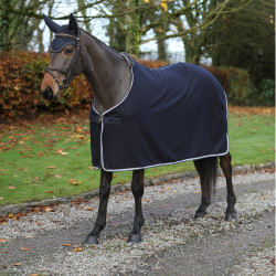 Couverture Bucas Laine Emeraude Marine Bleu marine