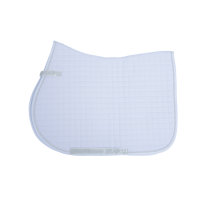 Tapis de selle Bucas logo Max Jumping Blanc / blanc Tapis de selle Bucas logo Max Jumping Blanc / blanc