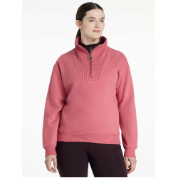 Pull LeMieux col quart zippé Keira femme Cranberry Rose