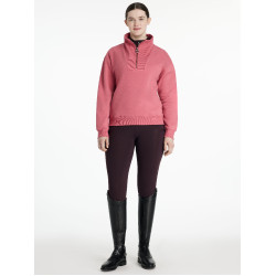 Pull LeMieux col quart zippé Keira femme Cranberry Rose