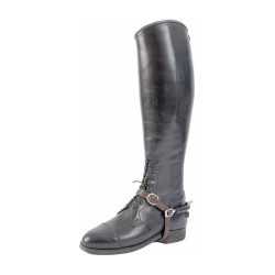 Lanières d'éperons en cuir Softy T de T Marron foncé