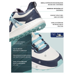 Sneakers LeMieux imperméables Youth Trax Viva Stone Gris