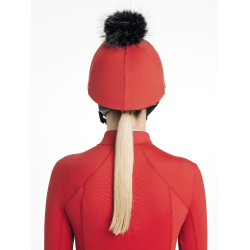 Toque à pompom LeMieux amovible Classique Chilli Rouge