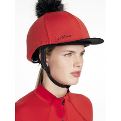 Toque à pompom LeMieux amovible Classique Chilli Rouge