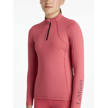 Base Layer LeMieux Young Rider Classique manches longues Cranberry Rose
