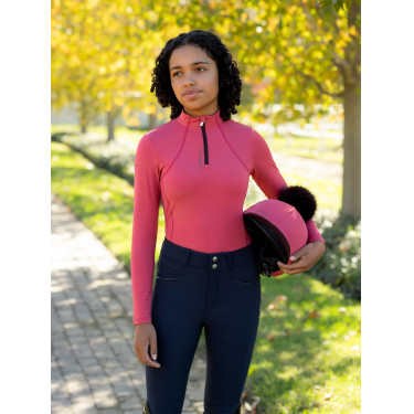 Base Layer LeMieux Young Rider Classique manches longues Cranberry Rose