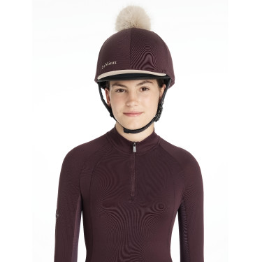 Toque à pompom LeMieux amovible Classique Damson Violet