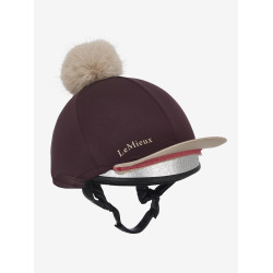 Toque à pompom LeMieux amovible Classique Damson Violet