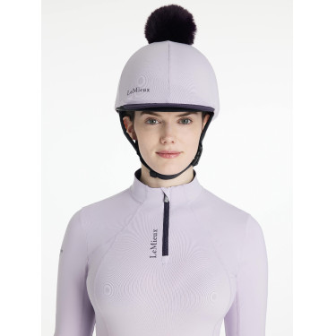 Toque à pompom LeMieux amovible Classique Lilac Violet