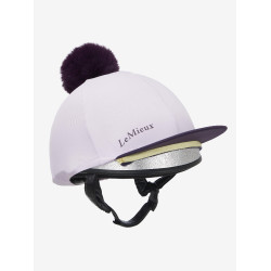 Toque à pompom LeMieux amovible Classique Lilac Violet