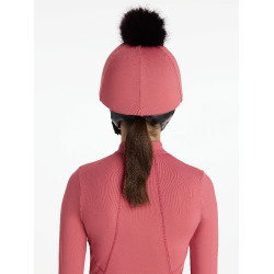 Toque à pompom LeMieux amovible Classique Cranberry Rose