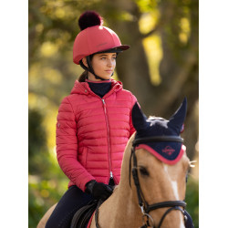 Toque à pompom LeMieux amovible Classique Cranberry Rose