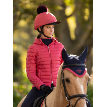 Toque à pompom LeMieux amovible Classique Cranberry Rose