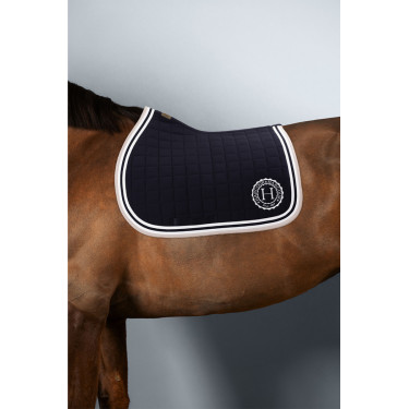 Tapis de selle Harcour Soft Marine / rose clair