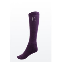 Chaussettes Harcour Sanane Figue Violet