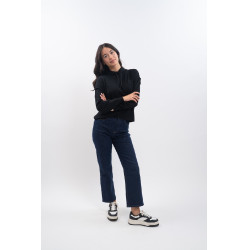 Sweat à capuche Plume Harcour femme Noir