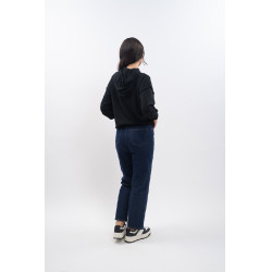 Sweat à capuche Plume Harcour femme Noir