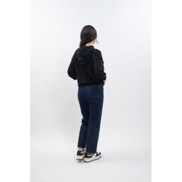 Sweat à capuche Plume Harcour femme Noir
