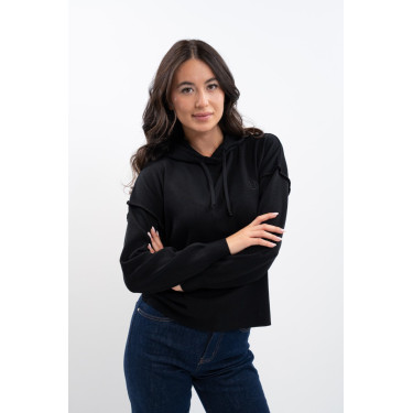 Sweat à capuche Plume Harcour femme Noir