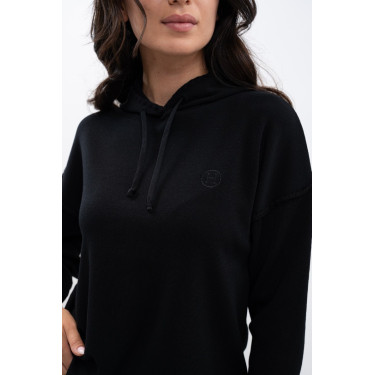 Sweat à capuche Plume Harcour femme Noir