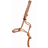 Licol éthologique + longe T de T Marron / orange Licol éthologique + longe T de T Marron / orange