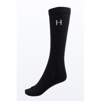 Chaussettes Harcour Aiko par 3 Cacao / noir / tartan
