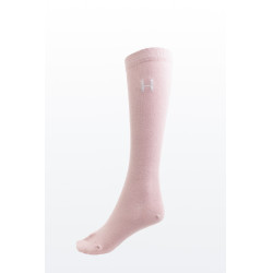 Chaussettes Harcour Aiko par 3 Marine / rose clair / tartan