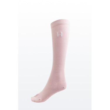 Chaussettes Harcour Aiko par 3 Marine / rose clair / tartan