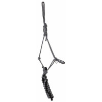 Licol side pull éthologique avec longe T de T Marron / beige Licol side pull éthologique avec longe T de T Marron / beige