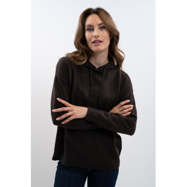 Sweat maille Harcour Aurelia Cacao Marron
