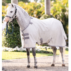 Chemise anti-mouches Horseware Amigo Bug Rug Pony Argent / gris titanium / argent Chemise anti-mouches Horseware Amigo Bug Rug Pony Argent / gris titanium / argent