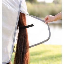 Chemise anti-mouches Horseware Amigo Bug Rug Pony Argent / gris titanium / argent Chemise anti-mouches Horseware Amigo Bug Rug Pony Argent / gris titanium / argent