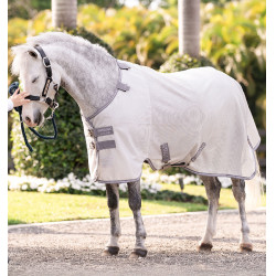 Chemise anti-mouches Horseware Amigo Bug Rug Pony Argent / gris titanium / argent Chemise anti-mouches Horseware Amigo Bug Rug Pony Argent / gris titanium / argent