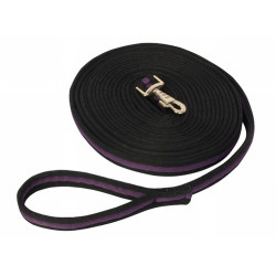 Longe de travail matelassée T de T Noir / prune Longe de travail matelassée T de T Noir / prune