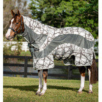 Couverture anti-mouches Horseware Camouflage 3-en-1 Amigo® CamoFly Imprimé gris / lime Motifs