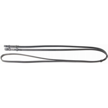 Rênes de bride en cuir lisse T de T Noir