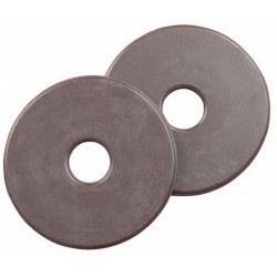 Rondelles de mors en caoutchouc T de T Marron