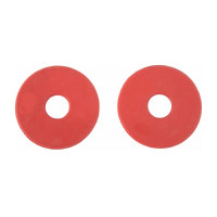 Rondelles de mors en caoutchouc T de T Rouge