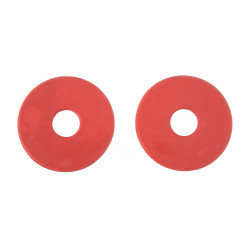 Rondelles de mors en caoutchouc T de T Rouge