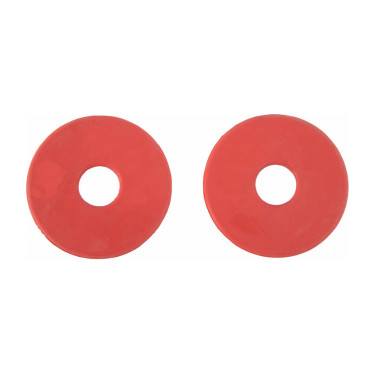 Rondelles de mors en caoutchouc T de T Rouge