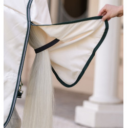 Couverture intégrale Horseware Rambo Hoody XL 0g Craie / vert chasseur / argent Blanc Couverture intégrale Horseware Rambo Hoody XL 0g Craie / vert chasseur / argent Blanc