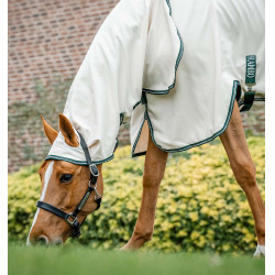 Couverture intégrale Horseware Rambo Hoody 0g Craie / vert chasseur / argent Blanc Couverture intégrale Horseware Rambo Hoody 0g Craie / vert chasseur / argent Blanc