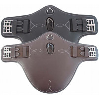 Sangle bavette courte T de T Marron foncé Sangle bavette courte T de T Marron foncé