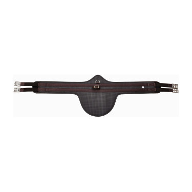 Sangle bavette synthétique T de T Havane foncé Marron