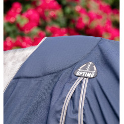 Couverture de box Horseware Rambo Optimo 0g Marine / orage / gris argent Bleu marine Couverture de box Horseware Rambo Optimo 0g Marine / orage / gris argent Bleu marine