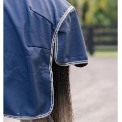 Couverture de box Horseware Rambo Optimo 0g Marine / orage / gris argent Bleu marine Couverture de box Horseware Rambo Optimo 0g Marine / orage / gris argent Bleu marine